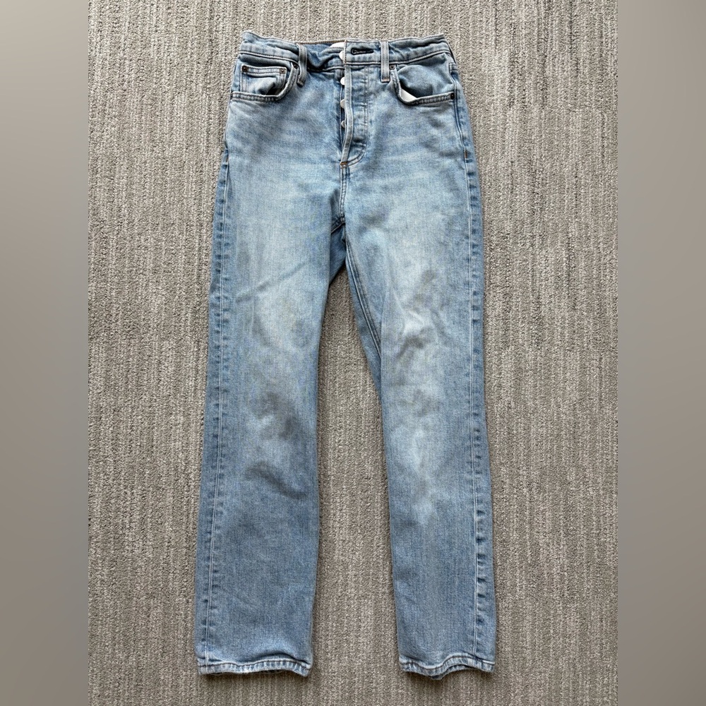 Aritzia Denim Forum Arlo High Rise Straight Jeans